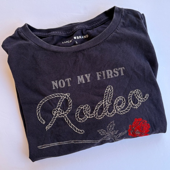 Lucky Brand Rodeo T-shirt Women’s Size L - Picture 2 of 11